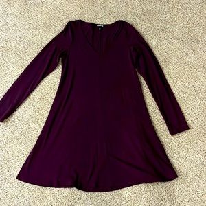 Express tshirt dress, wine/purple, size Women’s medium
